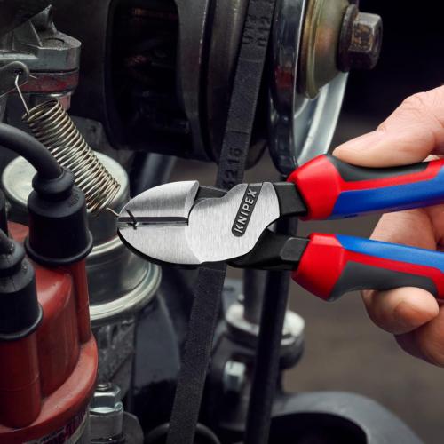 Knipex High Leverage Diagonal Cutter with Comfort Handles Black Atramentized 200mm 74 02 200